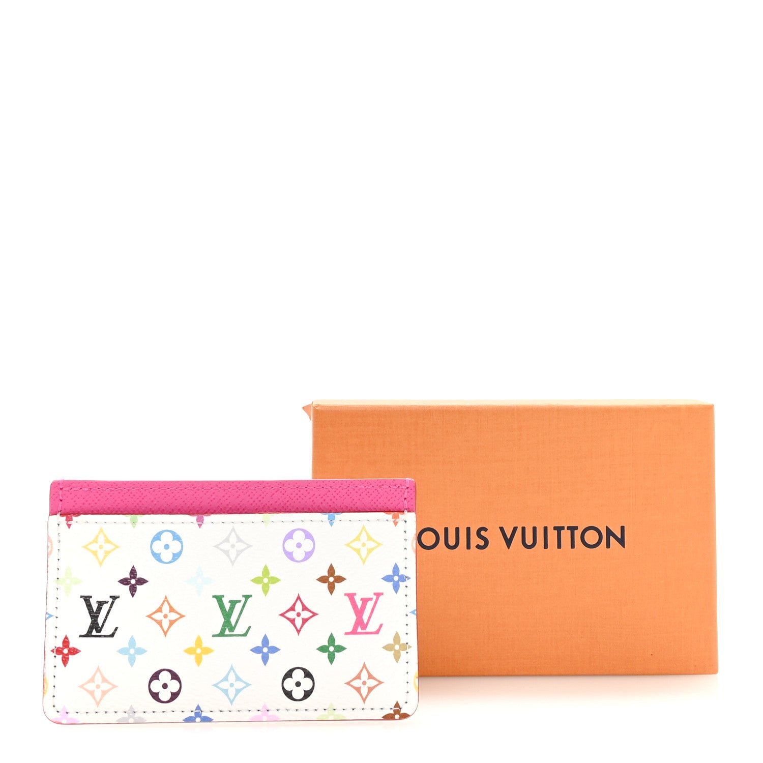 Louis Vuitton LV X TM Monogram Multicolor Card Holder Kawaii Pink