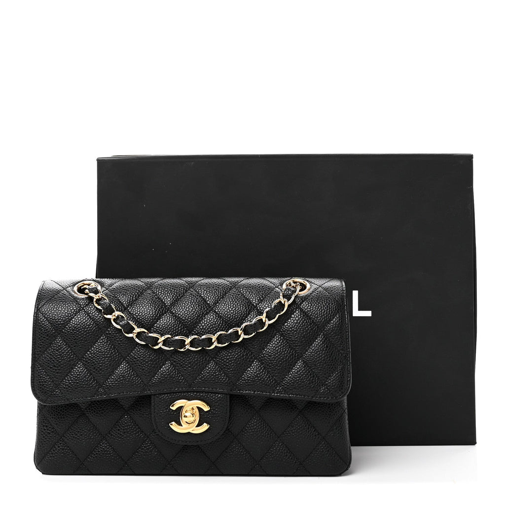 Chanel Caviar Quilted Small Double Flap Black