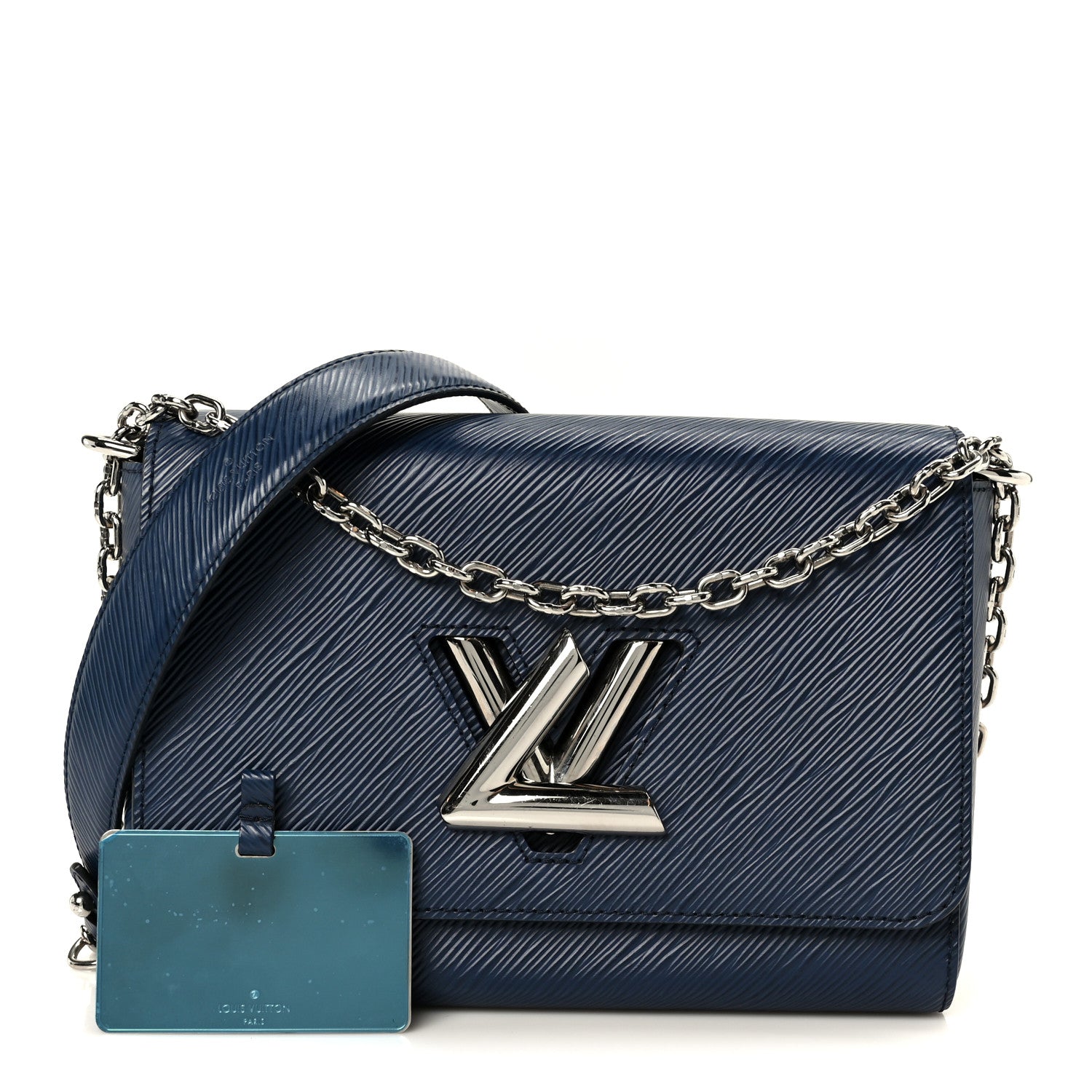 Louis Vuitton Epi Twist Shoulder Bag MM Navy