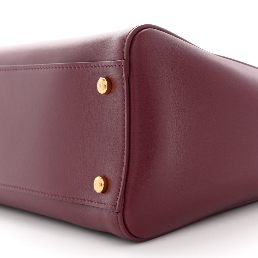 Chanel Calfskin Archetype Small Shopping Tote Dark Burgundy