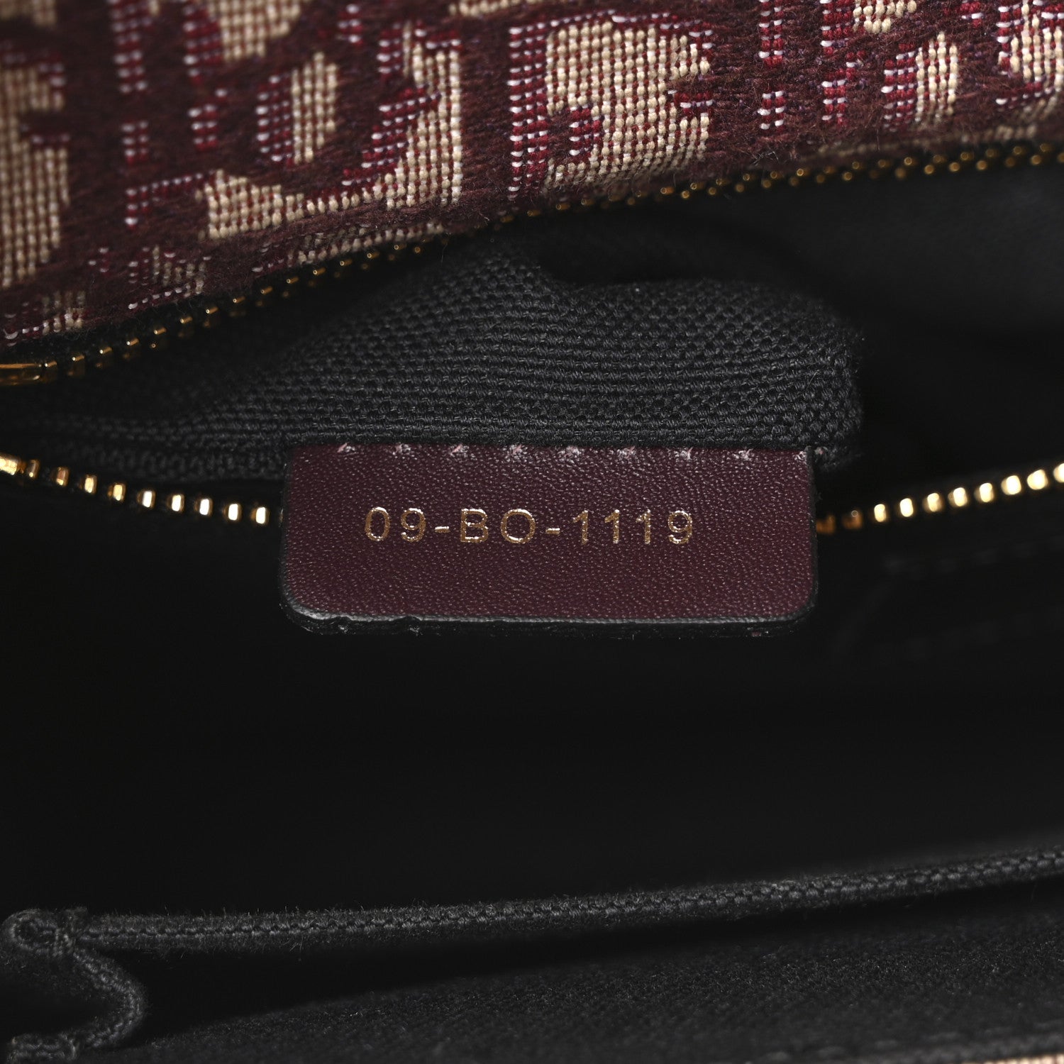 Christian Dior Oblique 30 Montaigne Flap Bag Burgundy