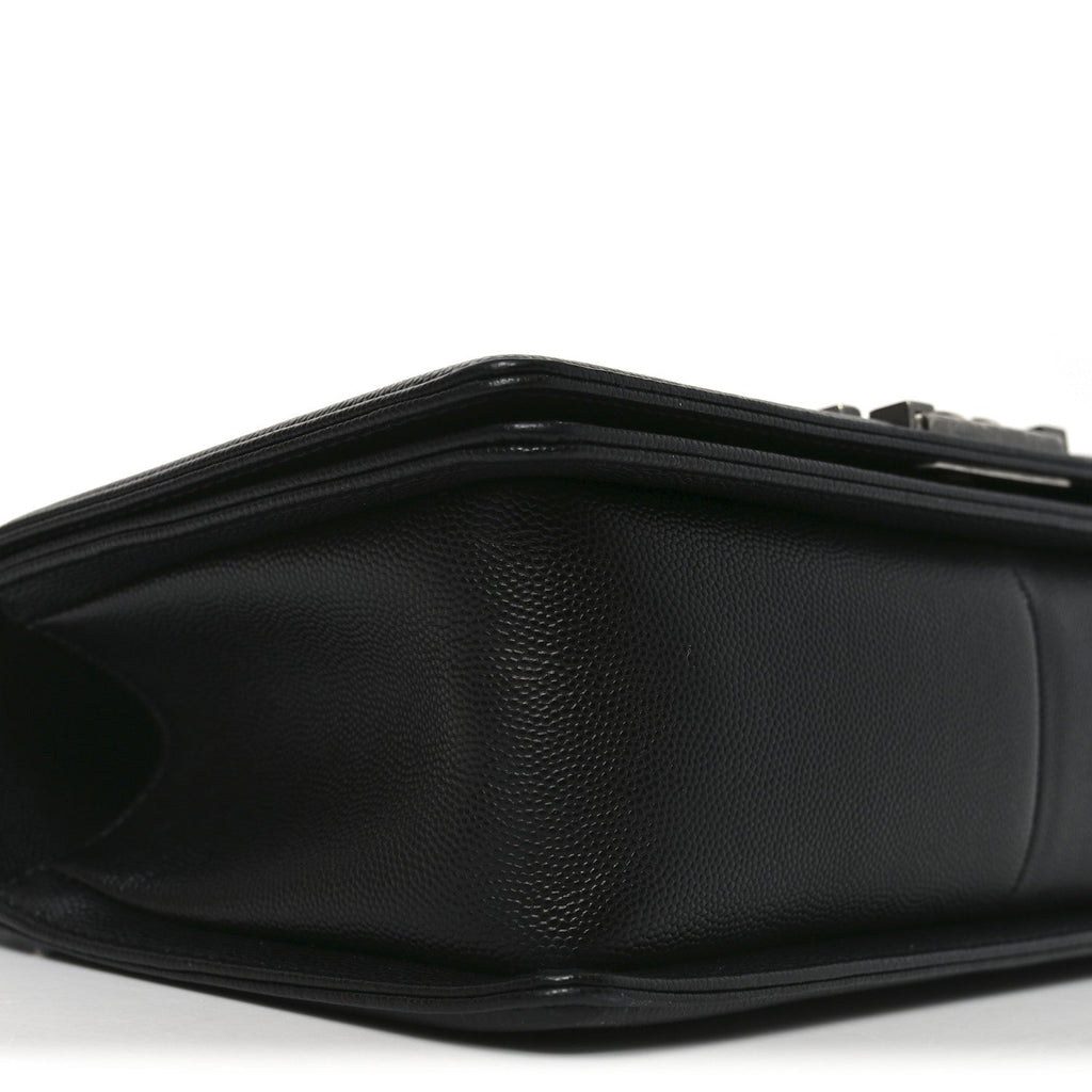 Chanel Caviar Quilted Medium Boy Flap Black