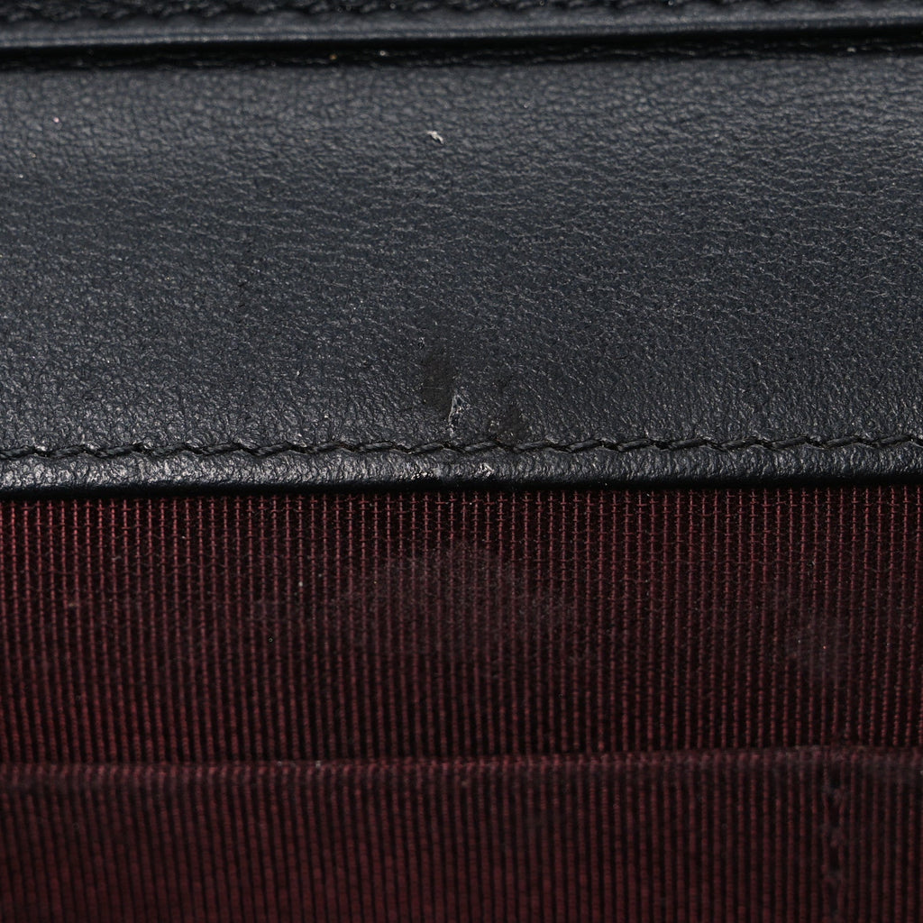 Chanel Aged Calfskin Lucky Charms 2.55 Reissue Wallet on Chain WOC Black
