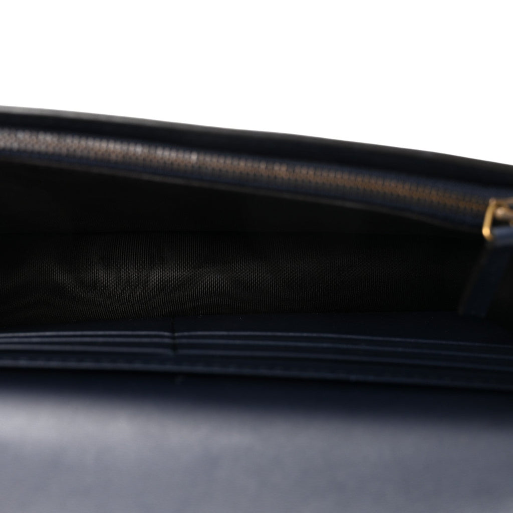 Gucci Calfskin Tiger Studded Chain Wallet Blue Agata Hibiscus Red Mystic White