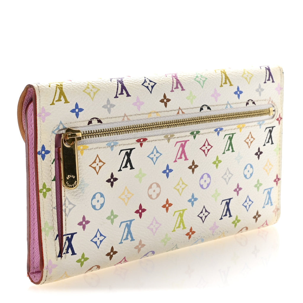 Louis Vuitton Monogram Multicolor Eugenie Wallet White Litchi