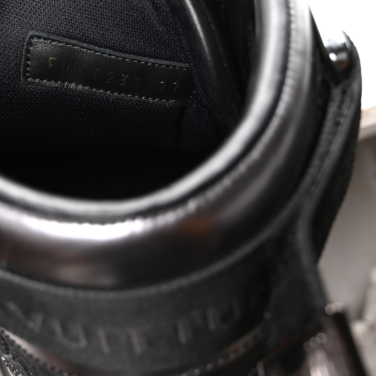 Louis Vuitton Calfskin Embossed Monogram Rivoli High Top Sneakers 11 Black Silver