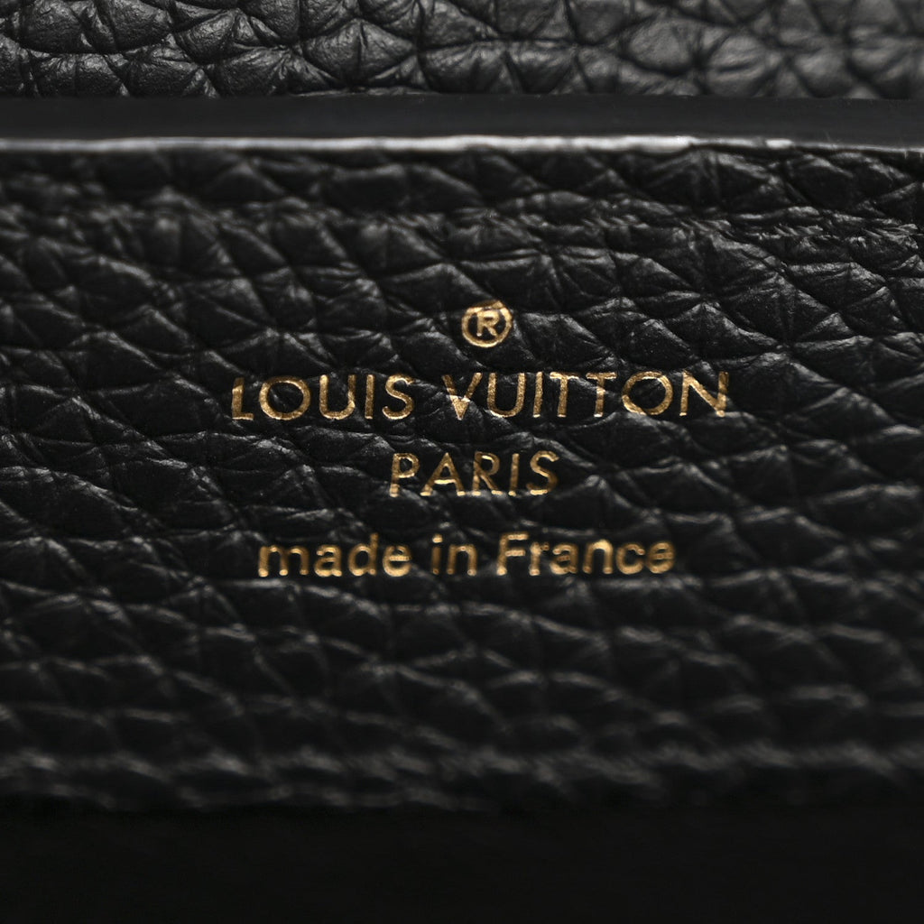 Louis Vuitton Taurillon Mini Capucines Black