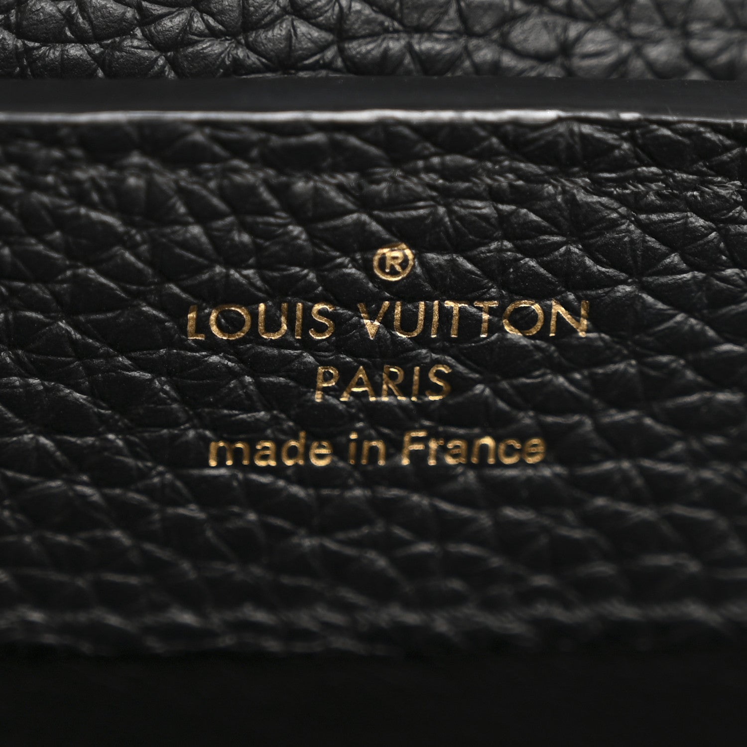 Louis Vuitton Taurillon Mini Capucines Black