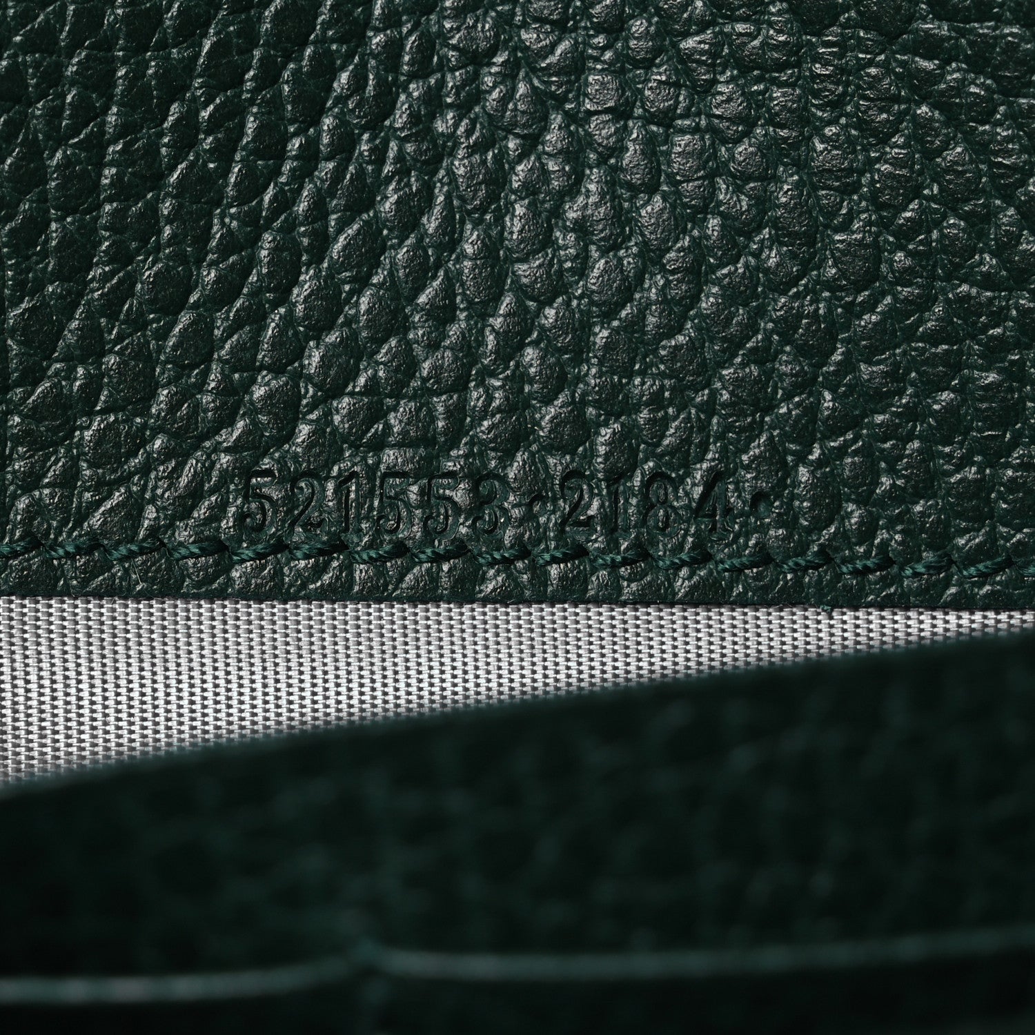 Gucci Calfskin Garden Dionysus Chain Wallet Emerald