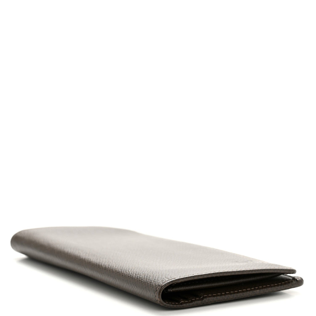 Louis Vuitton Taiga Brazza Wallet Grizzli