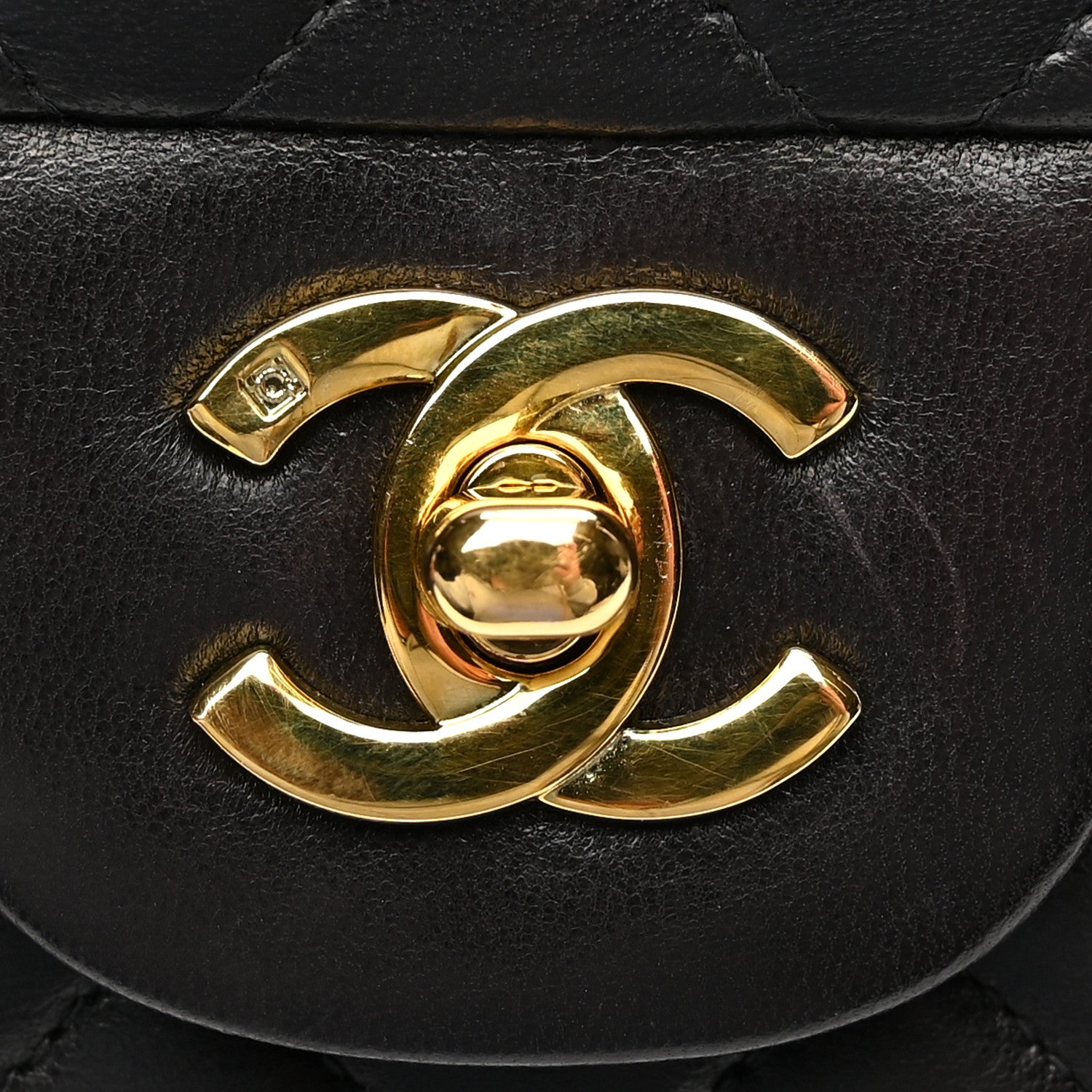 Chanel Lambskin Quilted Small Double Flap Black