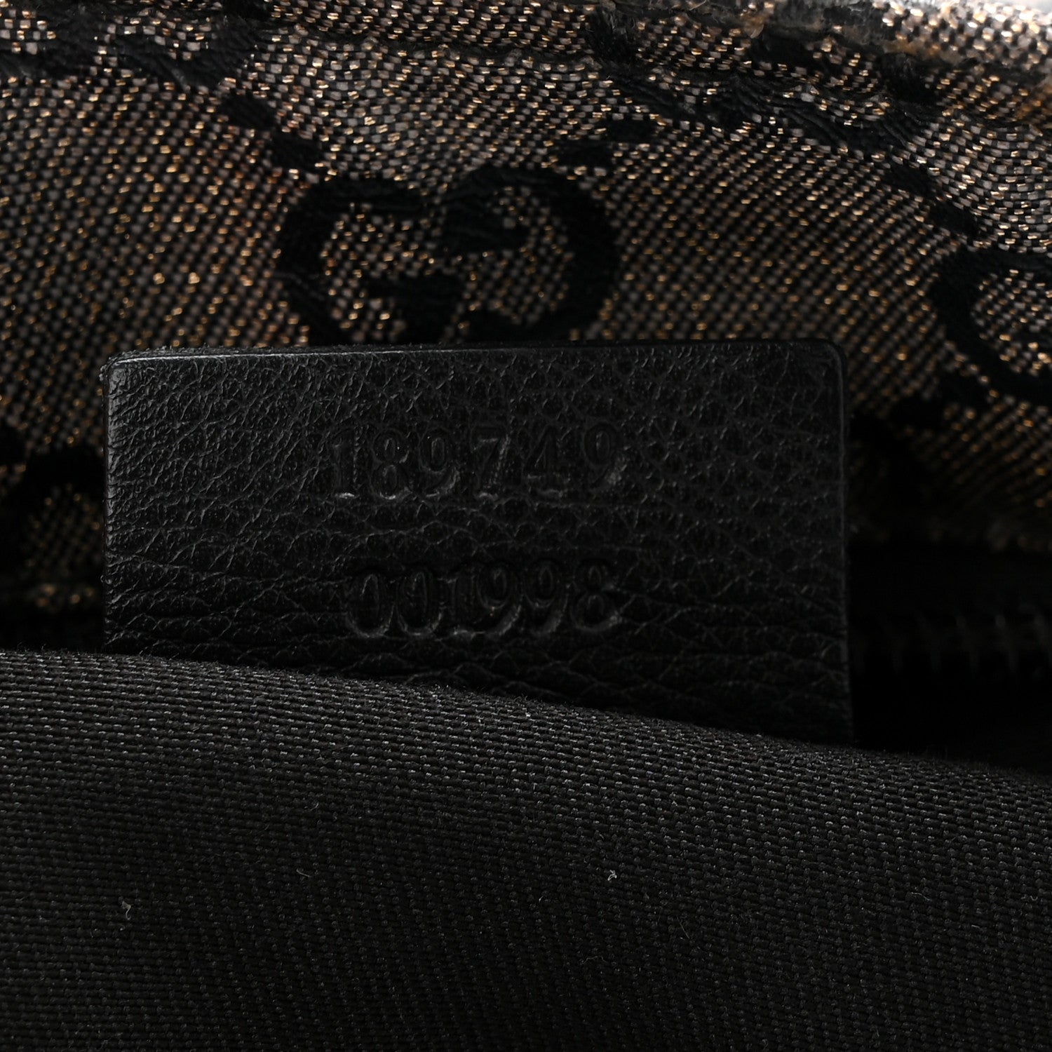 Gucci Crystal Monogram Small Flat Messenger Crossbody Navy