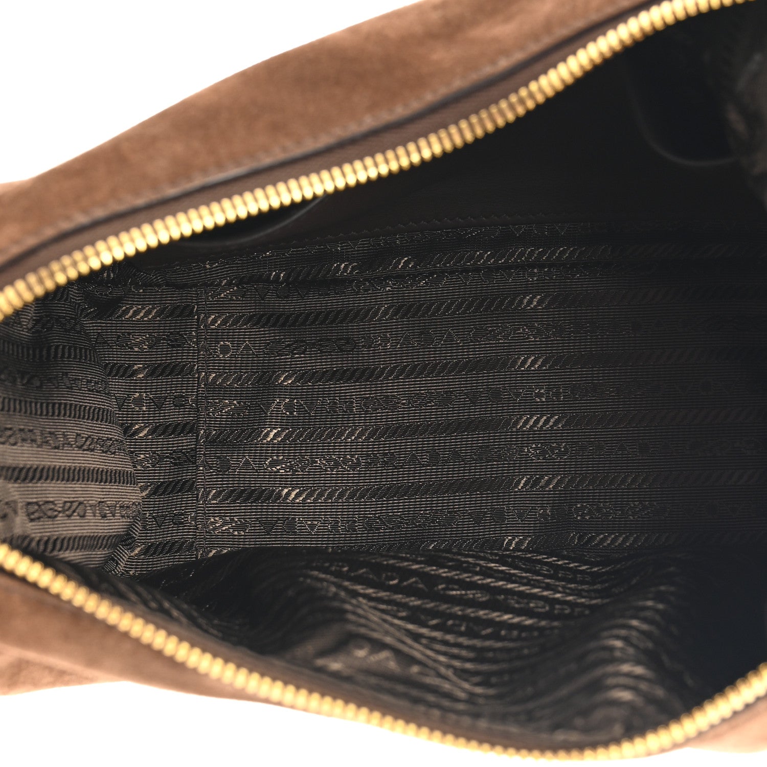 Prada Camoscio Darling Shoulder Bag Cocoa Brown