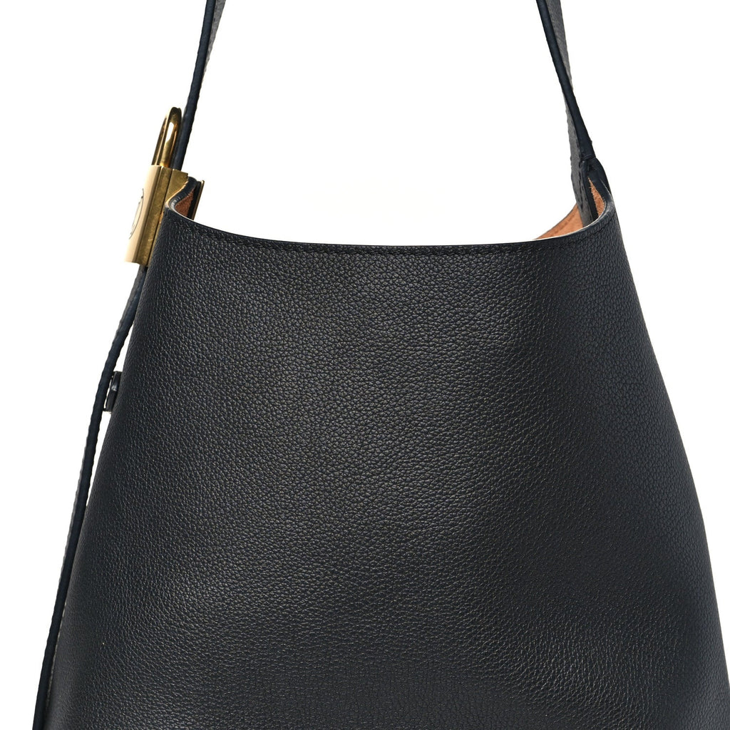 Louis Vuitton Grained Calfskin Low Key Hobo PM Black
