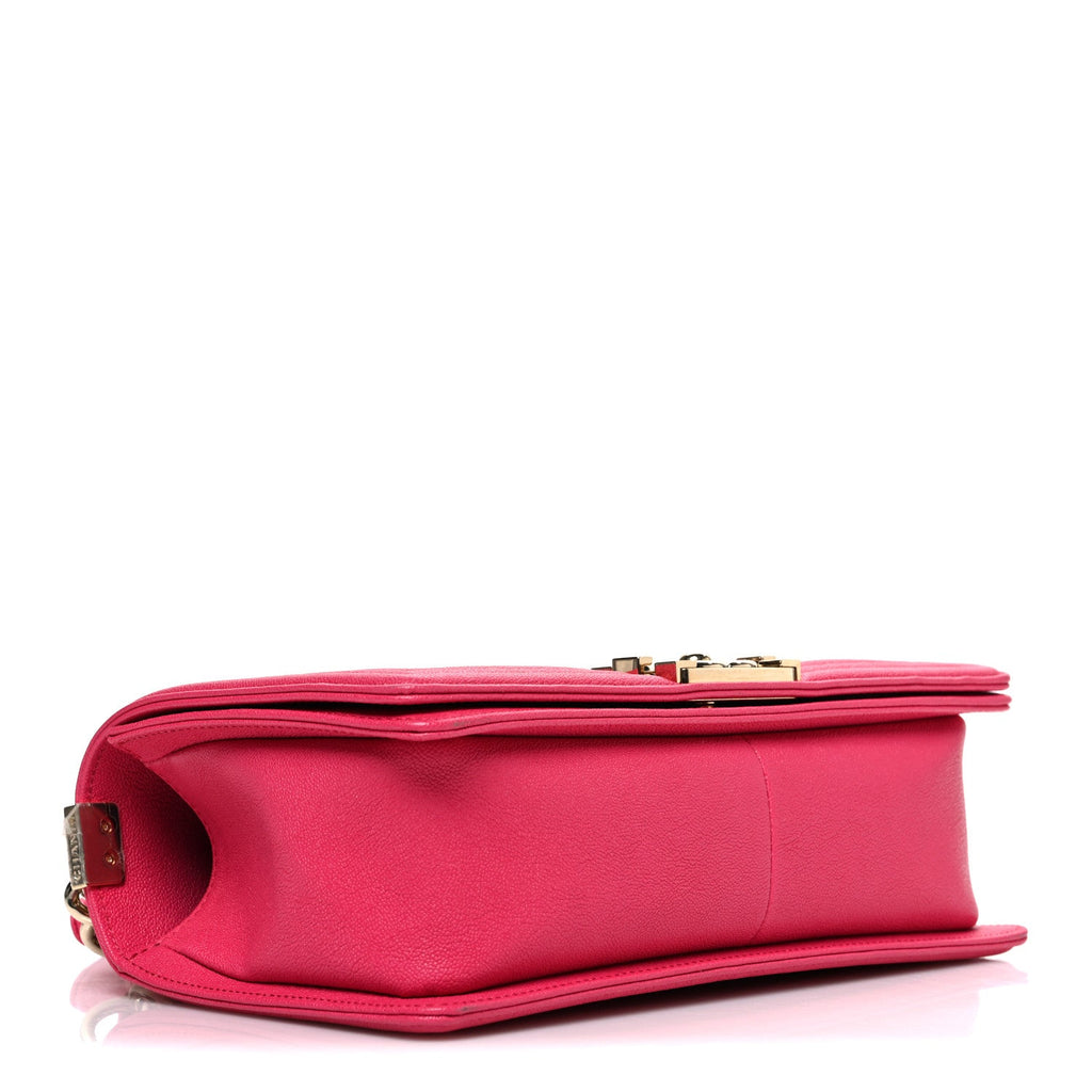 Chanel Caviar Quilted Medium Boy Flap Pink