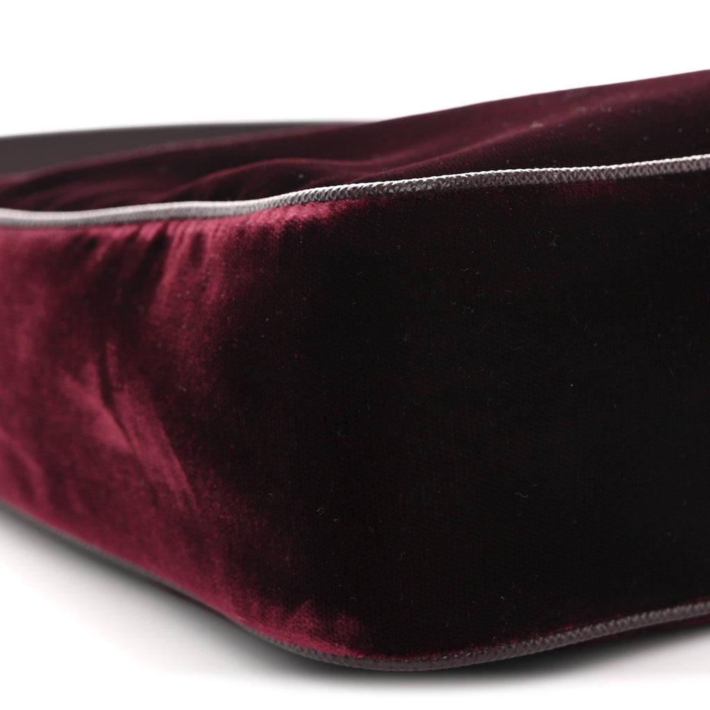 Prada Velvet Mini Re-Edition 2005 Shoulder Bag Red