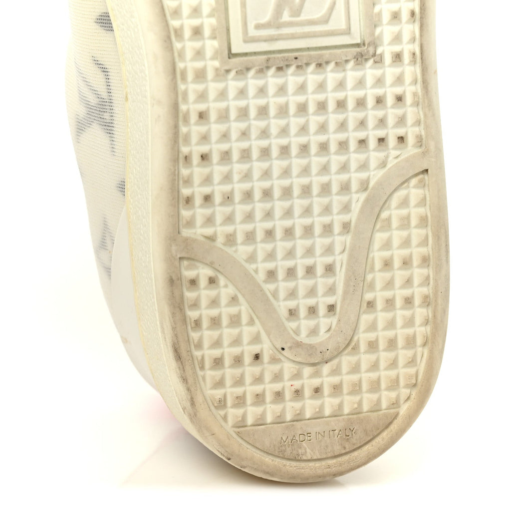 Louis Vuitton Technical Fabric Calfskin Monogram Frontrow Sneakers 35.5 Pink