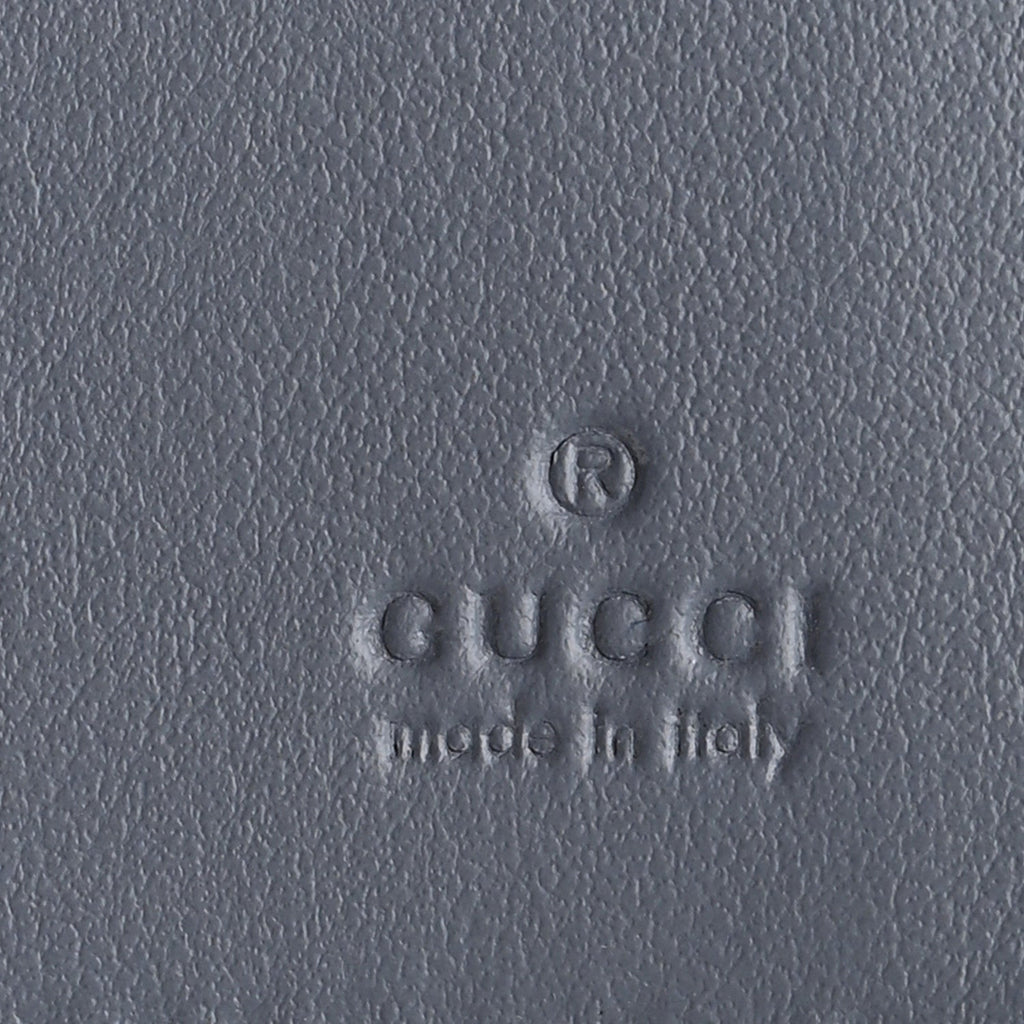 Gucci GG Supreme Monogram Passport Case Dark Blue