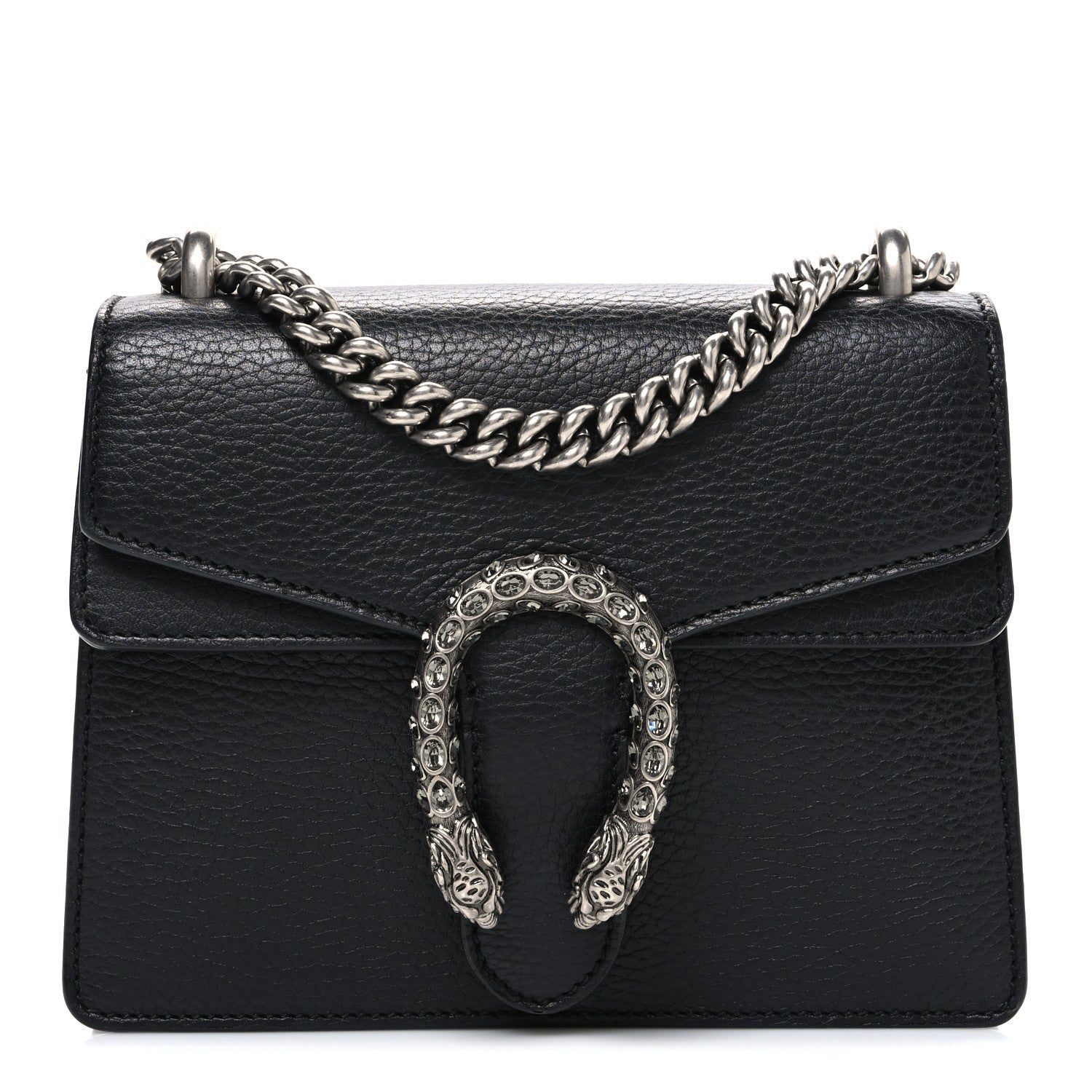 Gucci Calfskin Mini Dionysus Shoulder Bag Black