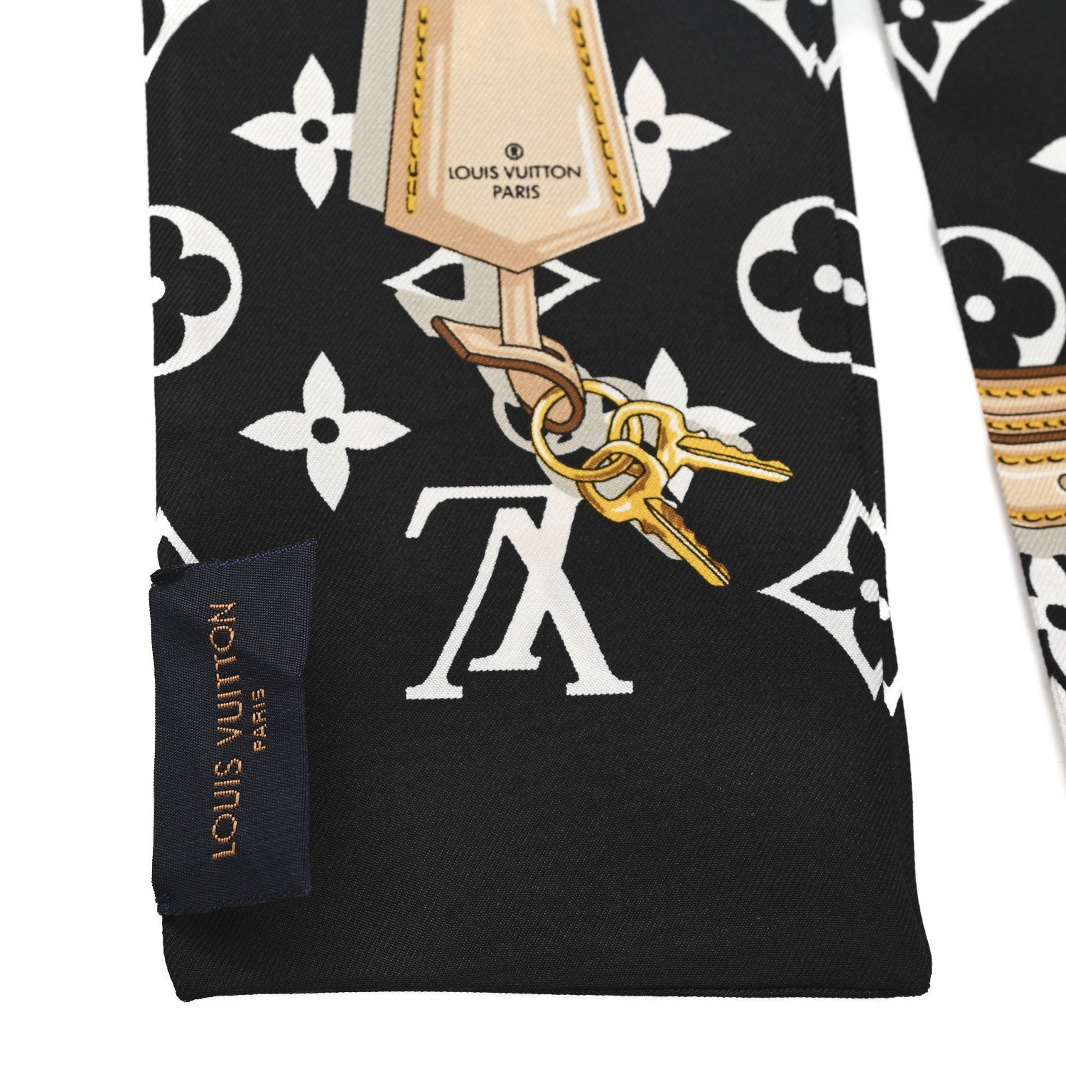 Louis Vuitton Silk Monogram Confidential Bandeau Black