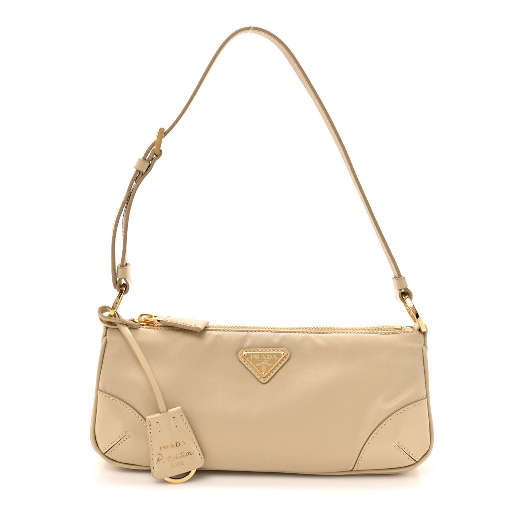 Prada Re-Nylon Spazzolato Re-Edition 2002 Shoulder Bag Deserto