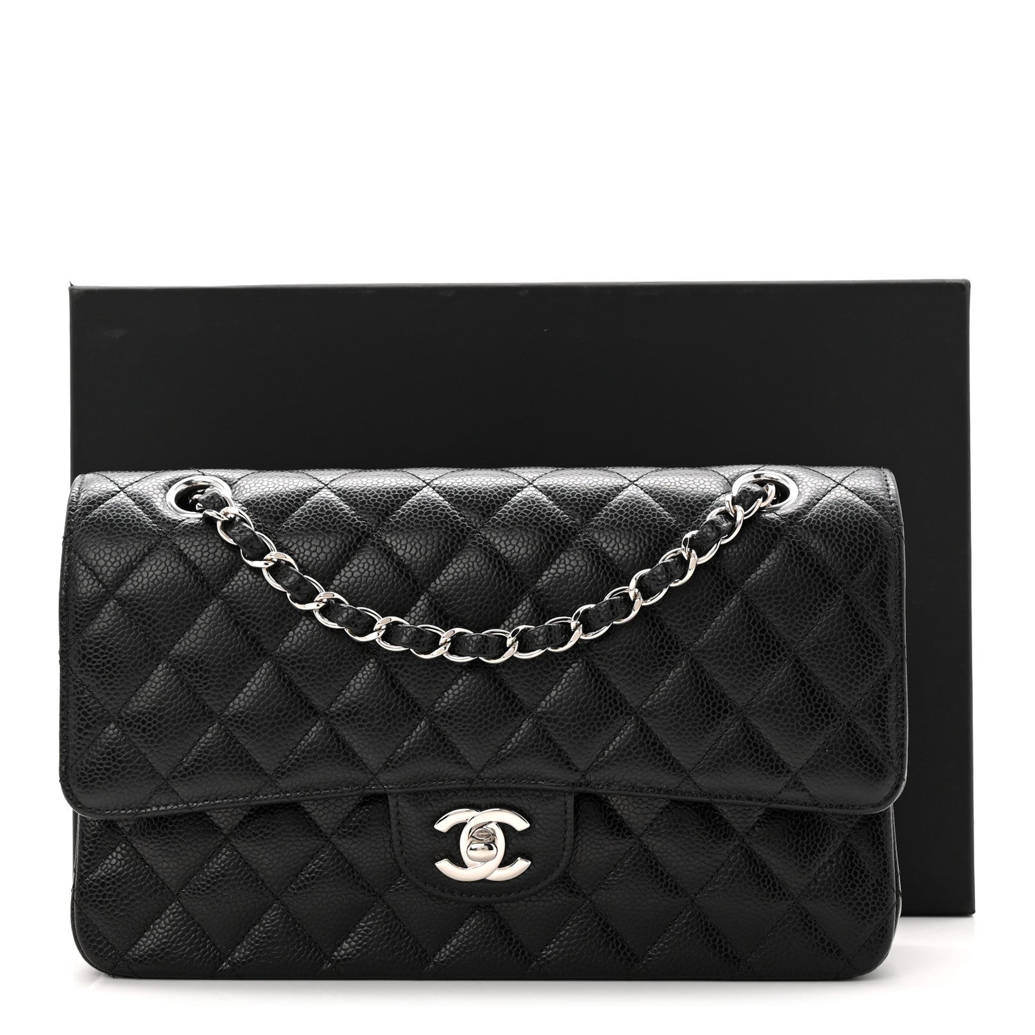 Chanel Caviar Quilted Medium Double Flap Black