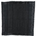 Gucci Viscose Modal GG Monogram Square Shawl Black