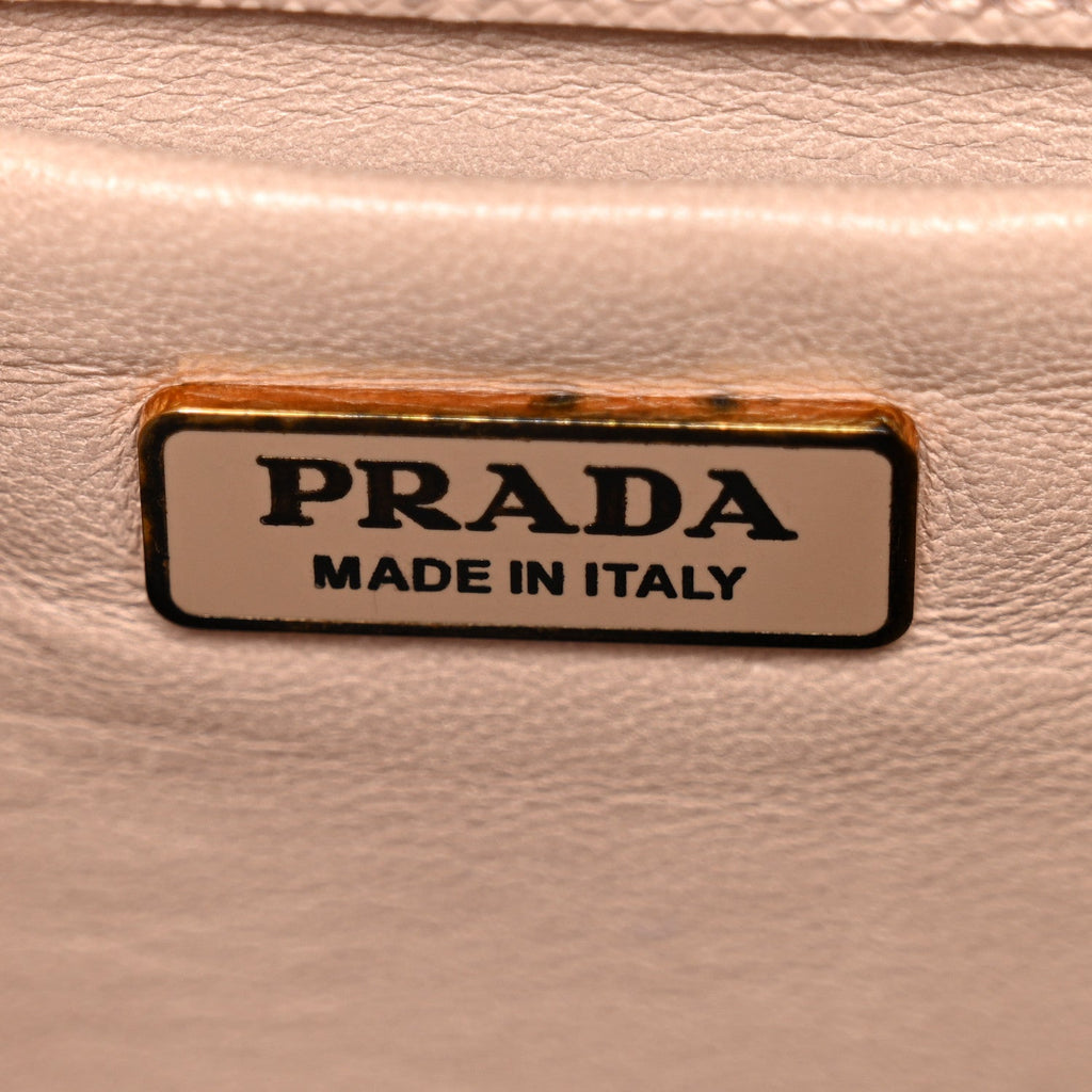 Prada Saffiano Chain Crossbody Bag Cipria