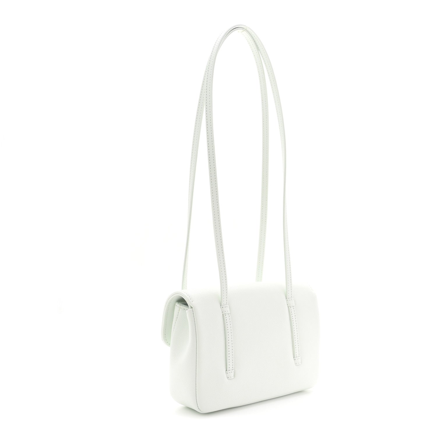 Chanel Shiny Caviar Mini Preppy Coco Shoulder Bag Light Blue