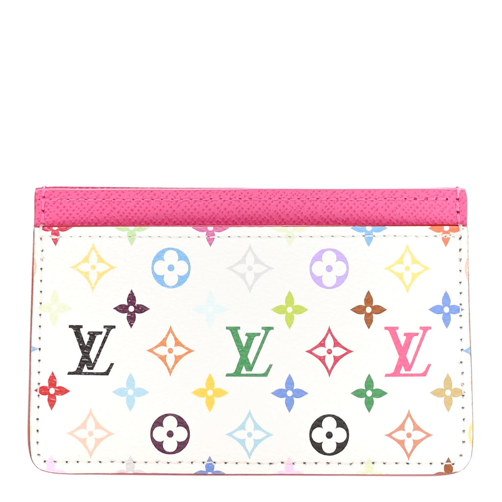 Louis Vuitton LV X TM Monogram Multicolor Card Holder Kawaii Pink