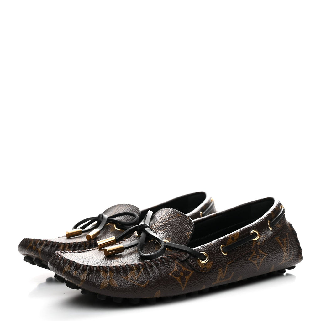 Louis Vuitton Patent Monogram Gloria Loafers 35