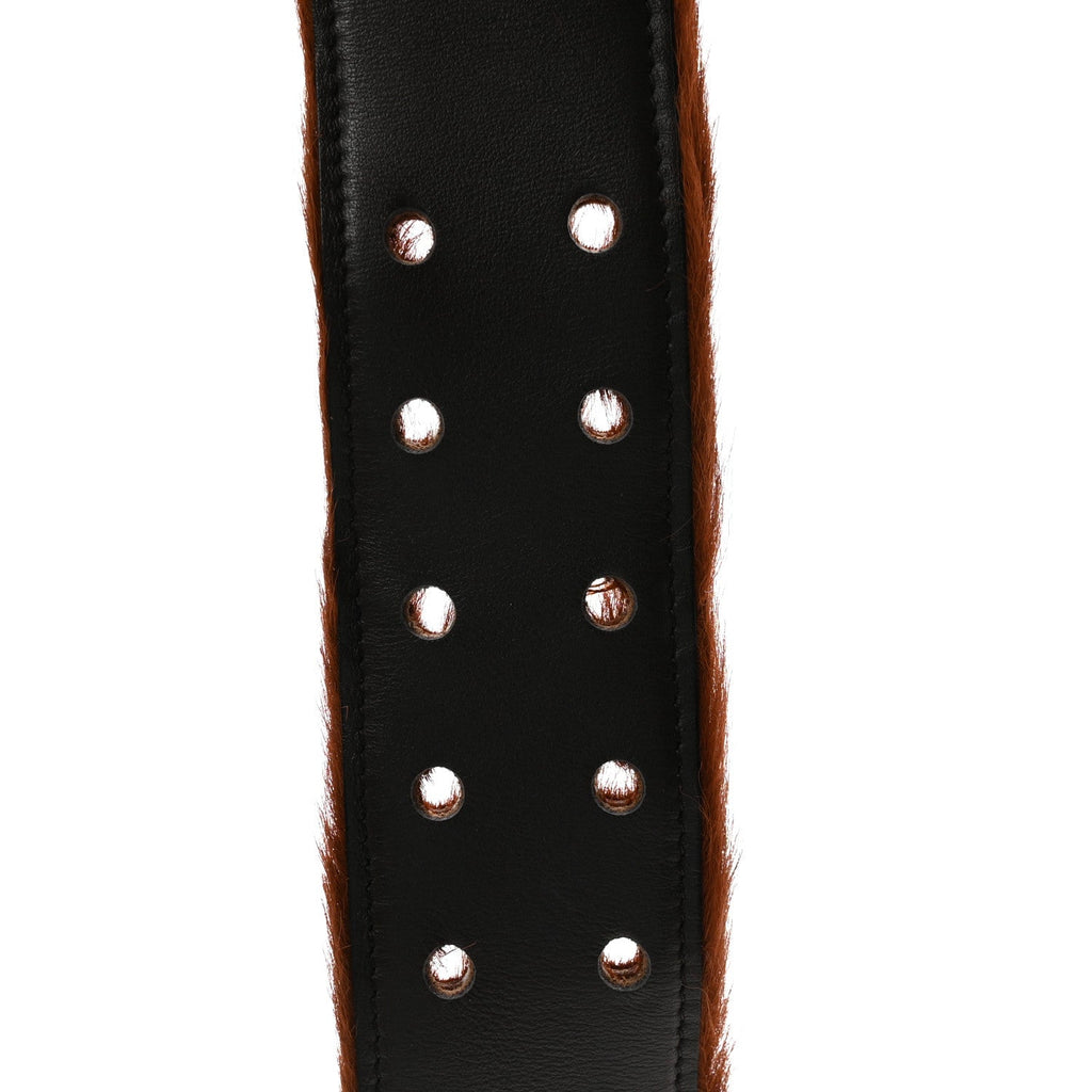 Prada Cavallino Calf Hair Belt 75 30 Cognac