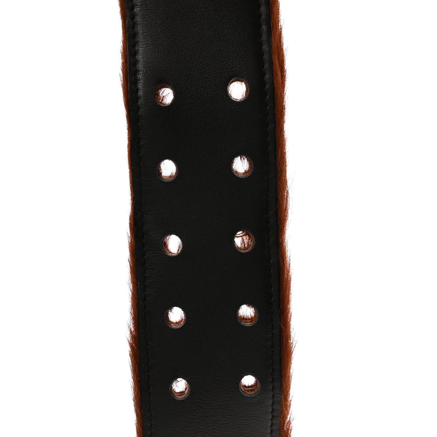 Prada Cavallino Calf Hair Belt 75 30 Cognac