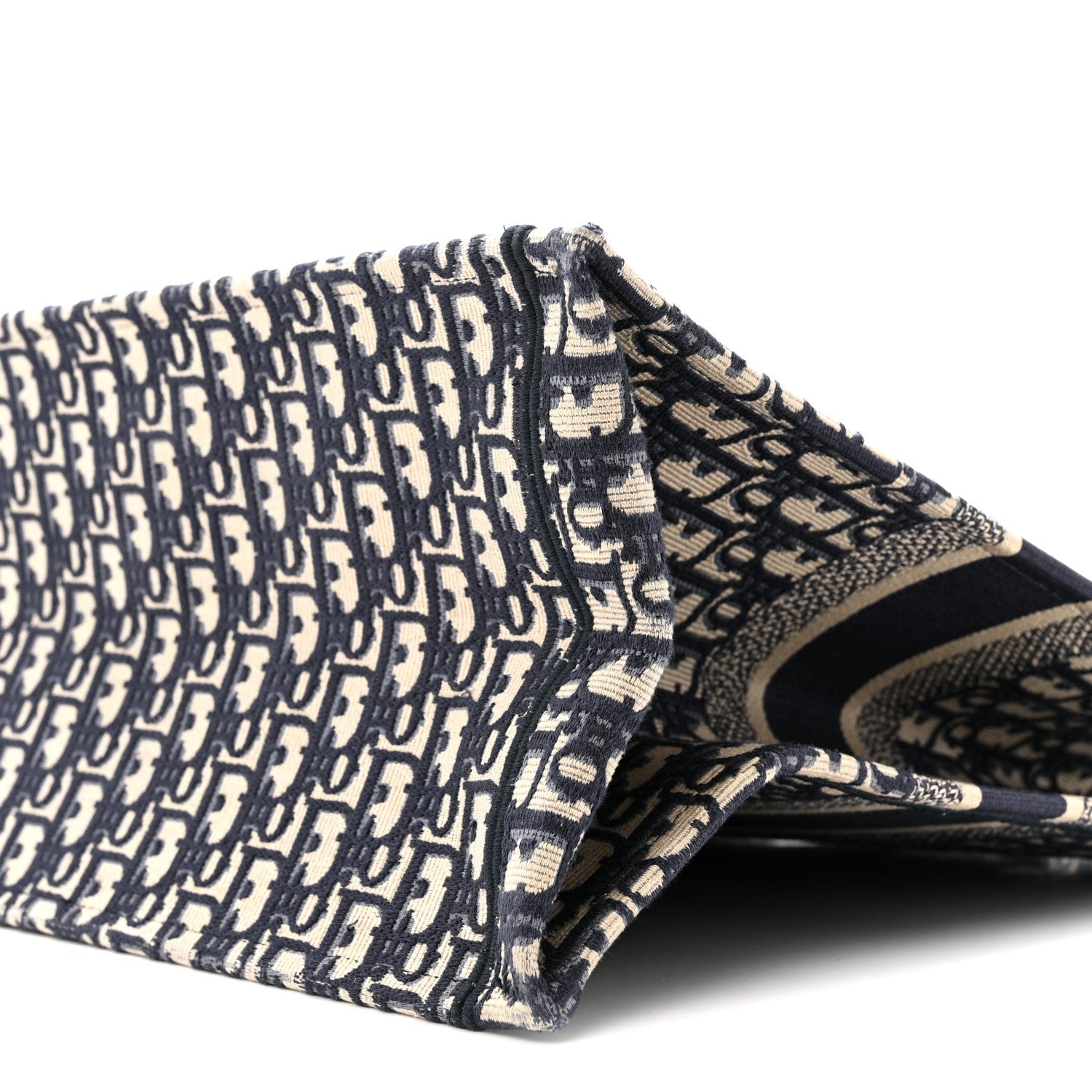 Christian Dior Oblique Large Book Tote Blue Multicolor