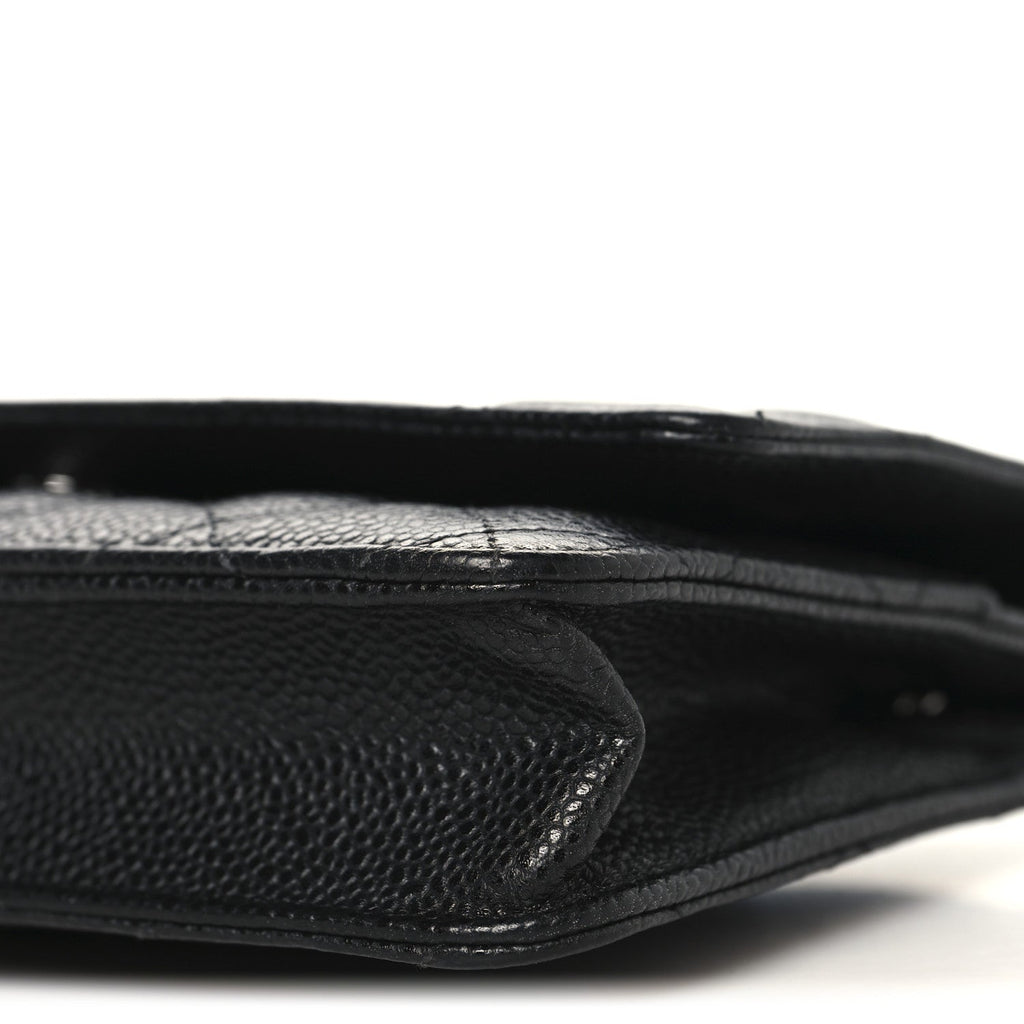 Chanel Caviar Quilted Wallet on Chain WOC Black