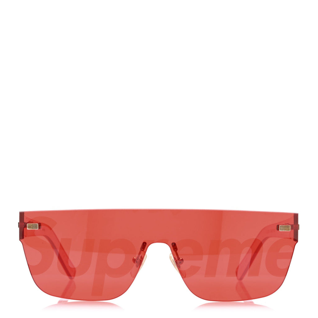 Louis Vuitton X SUPREME City Mask Sunglasses Coquelicot