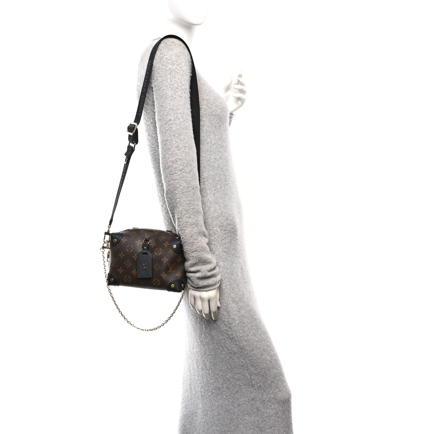 Louis Vuitton Monogram Petite Malle Souple Black