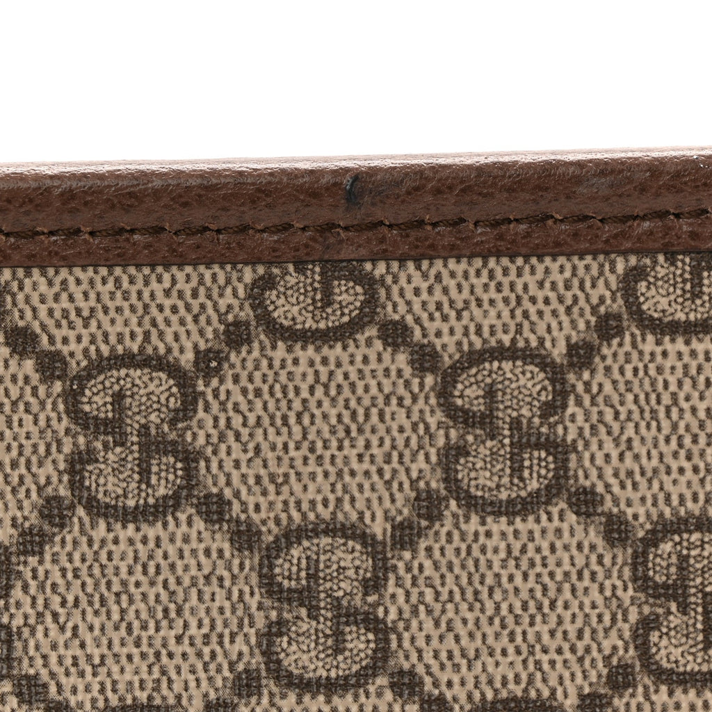 Gucci GG Supreme Monogram Web Medium Neo Vintage Flap Messenger Bag Beige New Acero