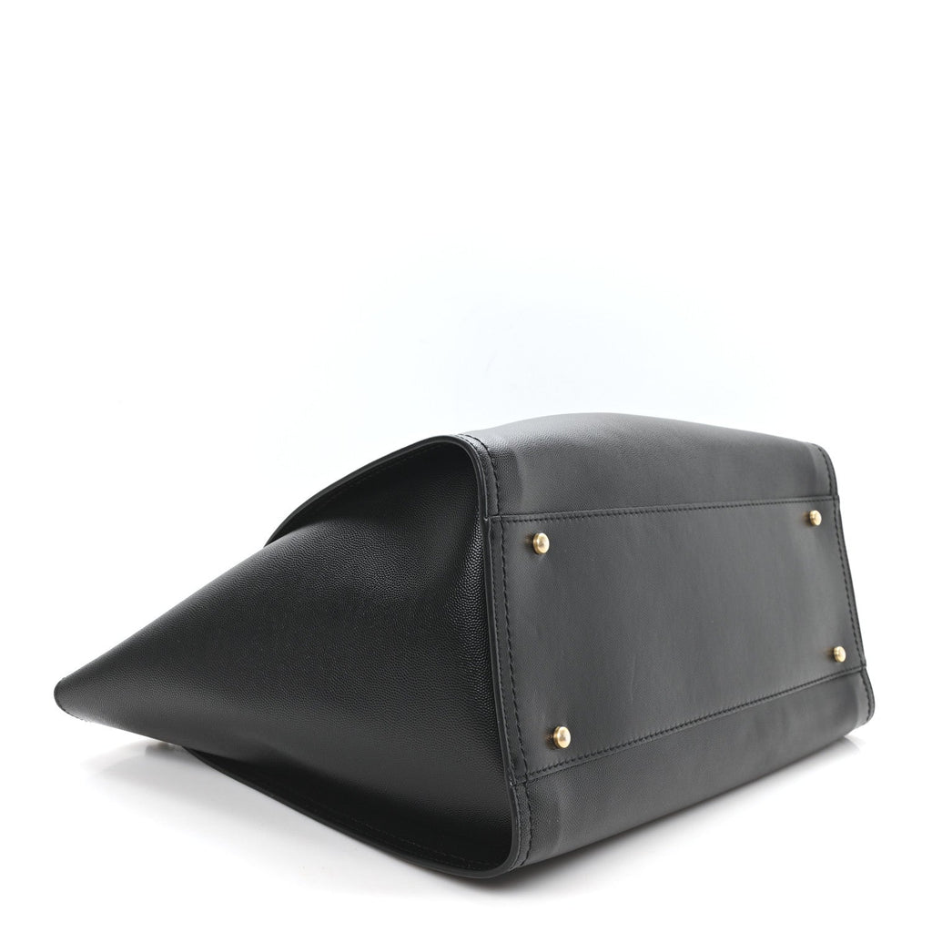 Chanel Caviar Medium Studded Deauville Tote Black