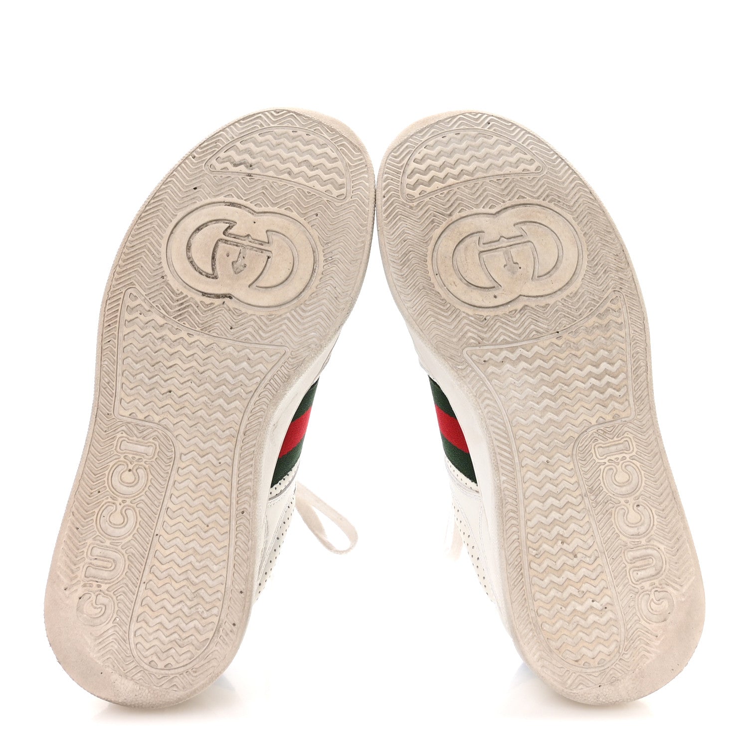 Gucci Calfskin Web Mens Ace Sneakers 7 White Blue