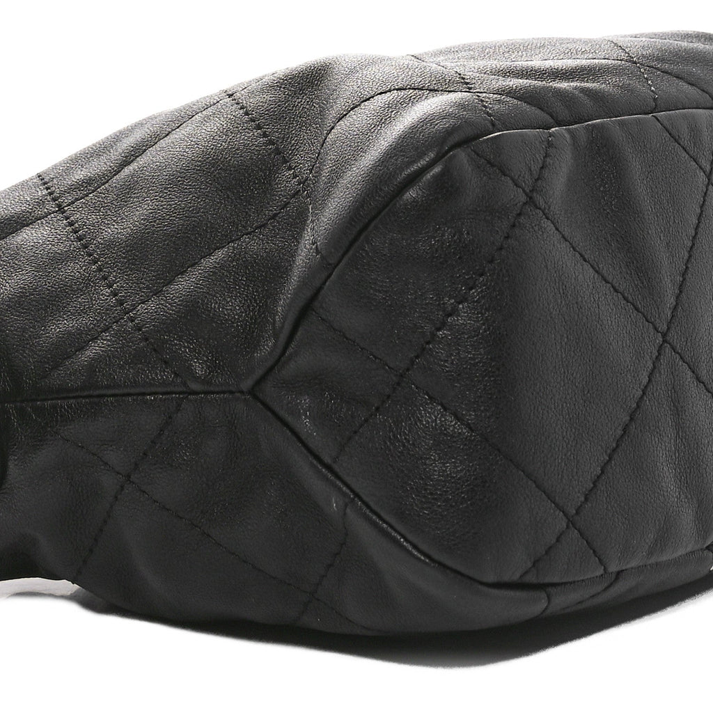 Chanel Calfskin Quilted Daily Hobo Black