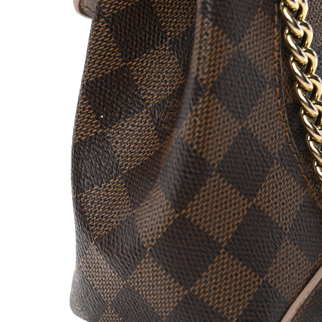 Louis Vuitton Damier Ebene Caissa Clutch Rose Ballerine