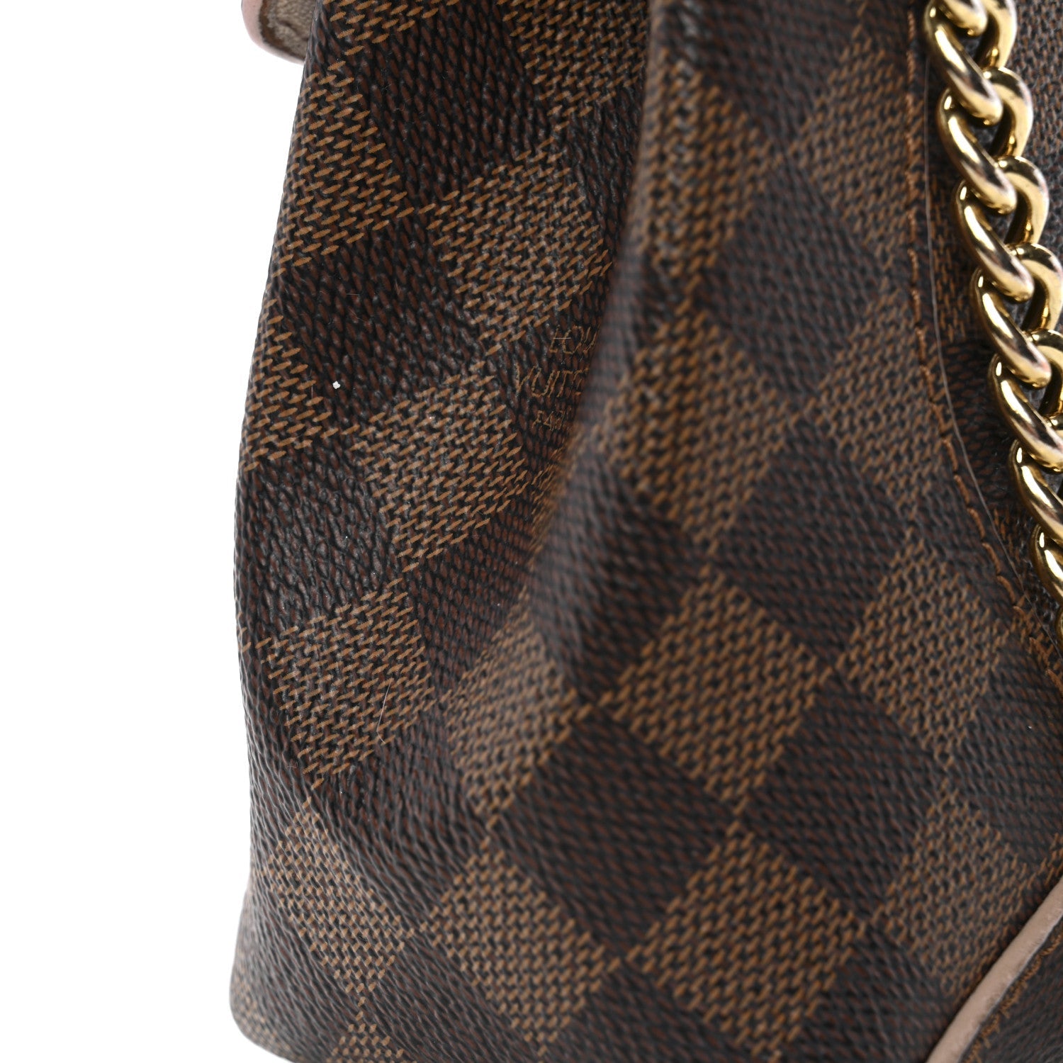 Louis Vuitton Damier Ebene Caissa Clutch Rose Ballerine