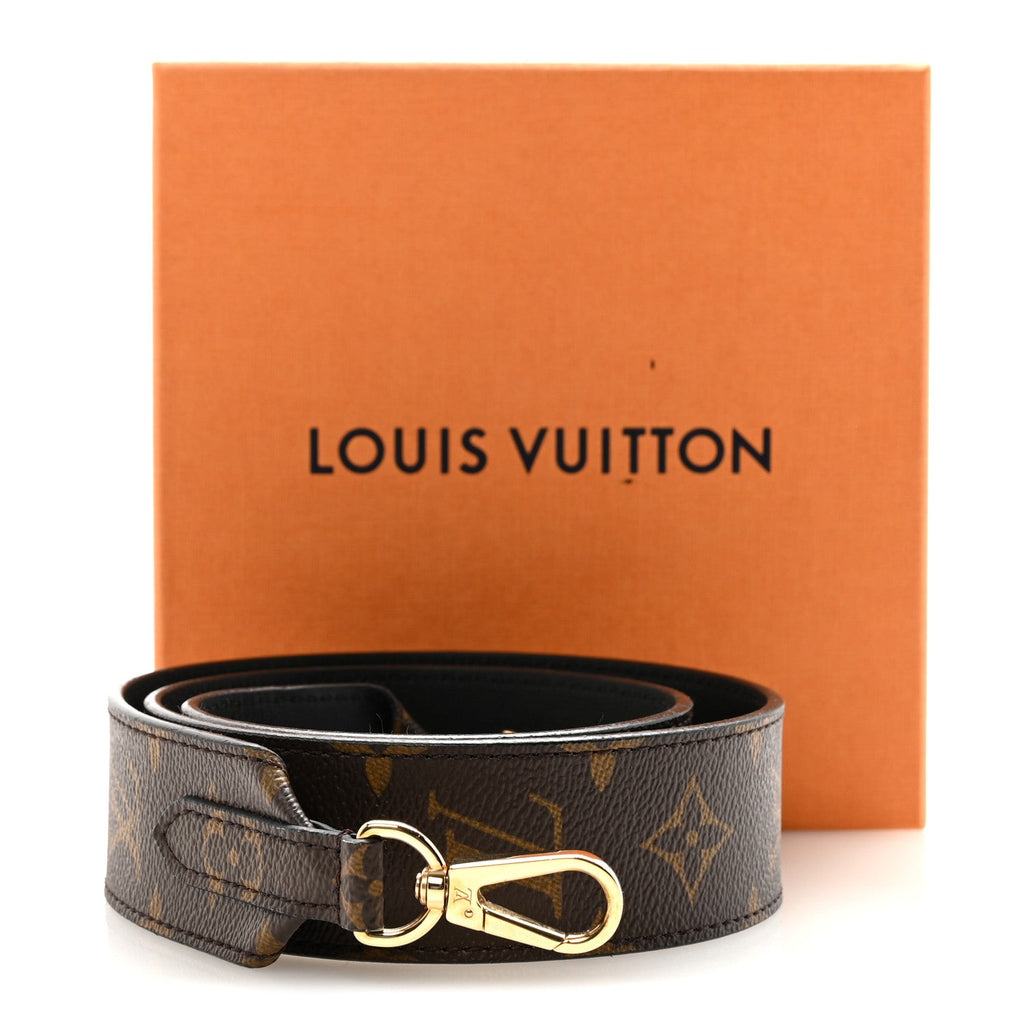 Louis Vuitton Monogram Bandouliere Shoulder Strap Black