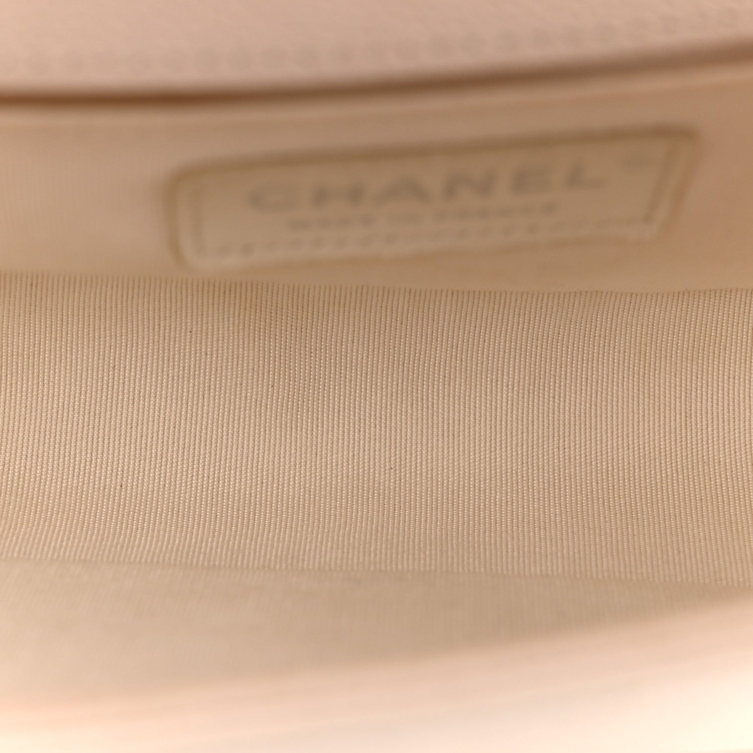 Chanel Caviar Quilted Small Boy Flap White