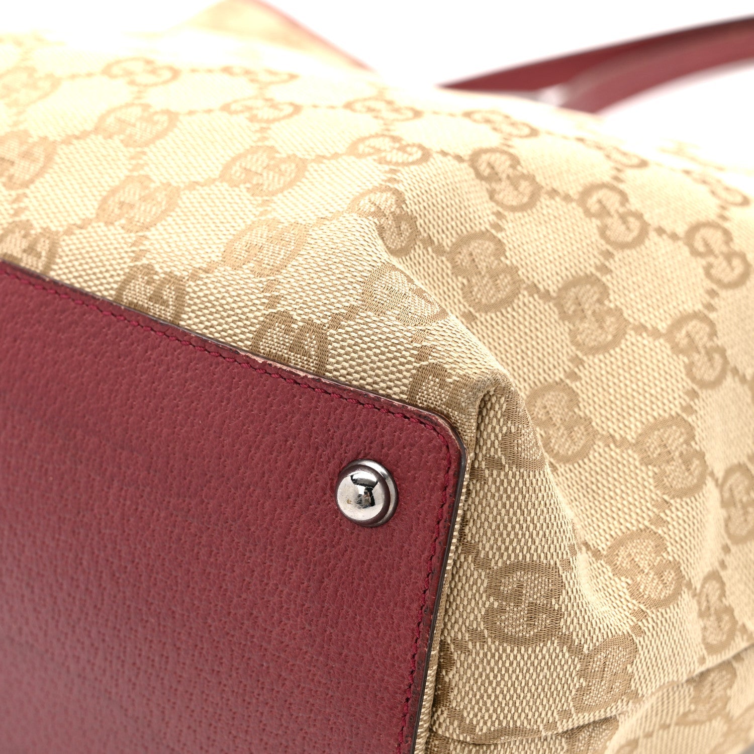 Gucci Monogram Large Eclipse Tote Red