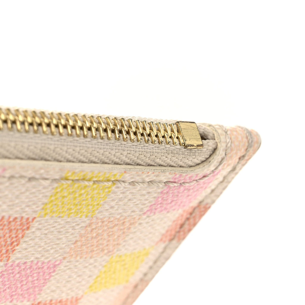 Louis Vuitton Damierlicious Neverfull Pochette Rose Peach