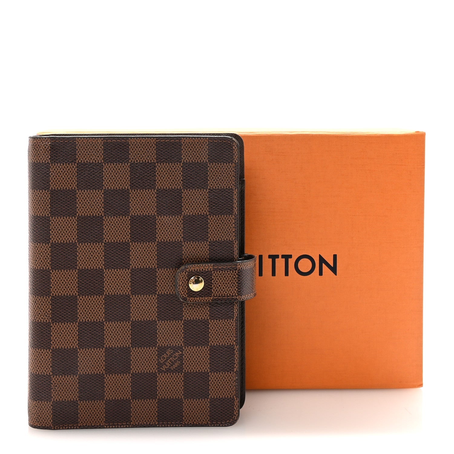 Louis Vuitton Damier Ebene Medium Ring Agenda Cover
