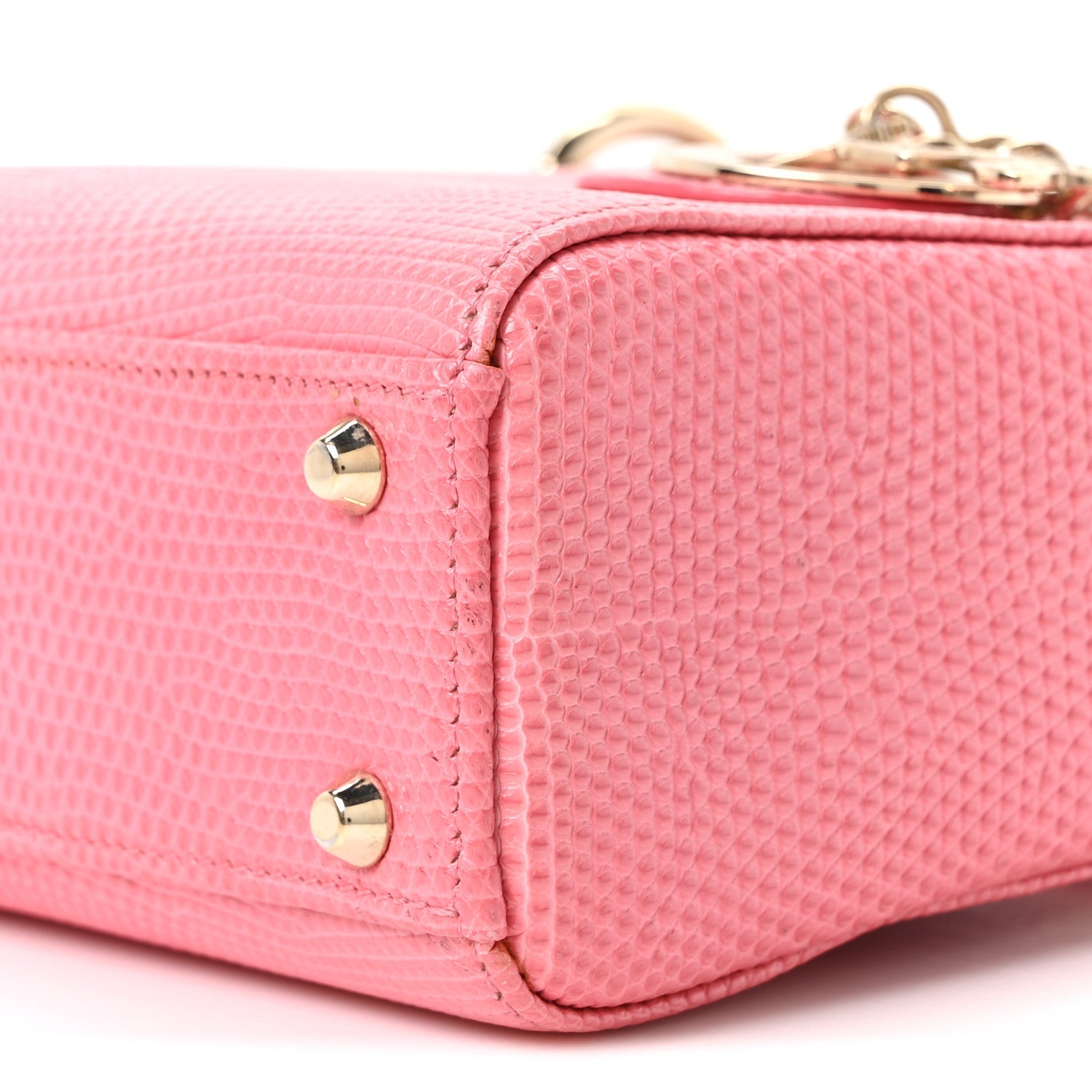 Christian Dior Lizard Mini Lady Dior Pink
