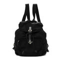 Prada Tessuto Nylon Vela Cinch Backpack Black
